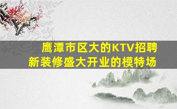 鹰潭市区大的KTV招聘新装修盛大开业的模特场